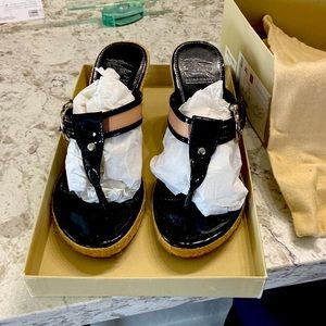 Beautiful Burberry wedges sandals lightly worn!!!